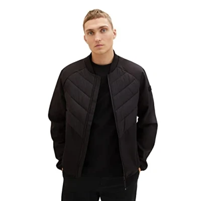 Abbildung von TOM Tailor Denim Padded Jacket Bomberjacke, Herren, Größe: XL, Black