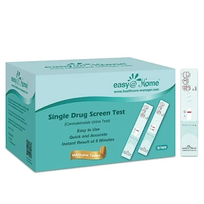 Abbildung von Easy@Home 15xDrogentest Cannabis Urin THC Marihuana Haschisch Einzel Panel Drogenschnelltest Urintest Teststreifen