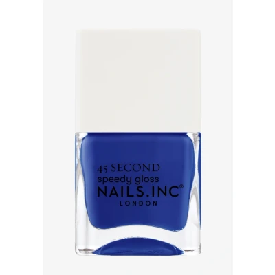Abbildung von Nails Inc LONGING FOR LEICESTER Quick Drying Nagellack Tiefes Blau Schnelltrocknend in 45 Sekunden Nagelstärkend mit Hexanal, Kalzium, Magnesium Cruelty Free Perfekte Maniküre
