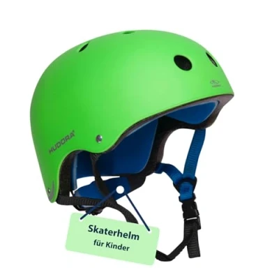 Abbildung von HUDORA 84109 Skateboard Helm, Scooter Helm grün, Gr. 56 60, Skate Fahrrad