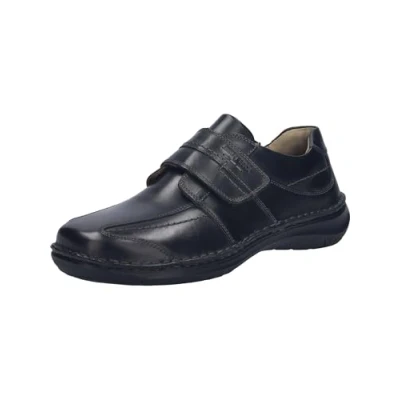 Abbildung von Josef Seibel Herren Kletthalbschuhe New Anvers 02,Weite K (Extra weit),Wechselfußbett,Freizeitschuhe,Klettverschluss,schwarz,48 EU