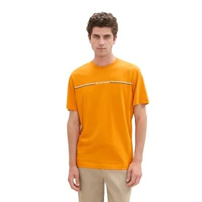 Abbildung von TOM Tailor Tshirt print, Herren, Größe: 3XL, Fresh pepper orange