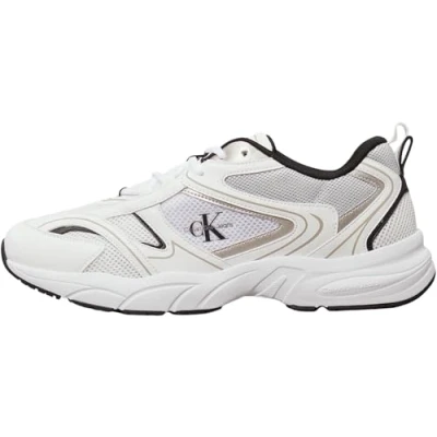 Abbildung von Calvin Klein Jeans Retro Tennis Sneaker low, Herren, Größe: 42, Bright white/black Schuhe