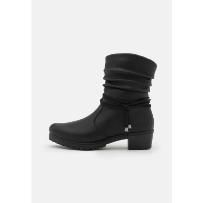 Abbildung von Rieker Cowboy/Bikerstiefelette, Damen, Größe: 41, Schwarz Schuhe