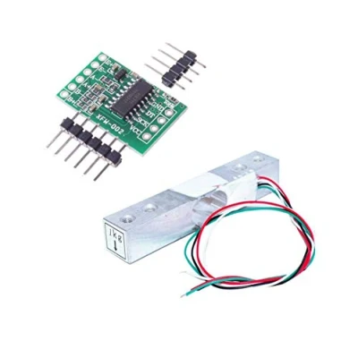 Abbildung von Aihasd Digitale Wägezelle Gewichtssensor 1KG Tragbar Elektronische Küchenwaage + HX711 Wägesensoren Ad modul Für arduino