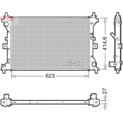 Abbildung von DENSO DRM47039 Kühler, Motorkühlung 623 429 27
