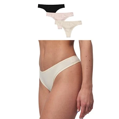 Abbildung von Snocks Tangas String, Damen, Größe: Large, Mix (hellbeige rose schwarz)