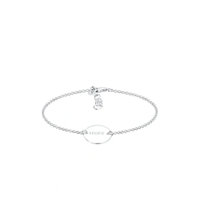 Abbildung von Elli Hopeschriftzug Armband, Damen, Größe: 17, Silber