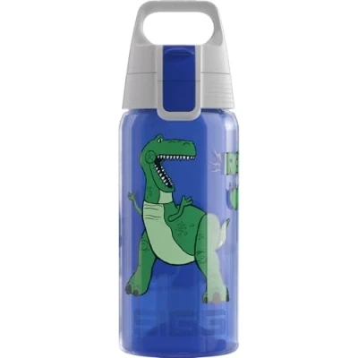 Abbildung von SIGG Trinkflasche Kinder Viva One Disney Rex &amp; Trixie Für Kohlensäurehaltige Getränke Geeignet Auslaufsicher Spülmaschinenfest BPA frei Sport Schule Blue 0,5L
