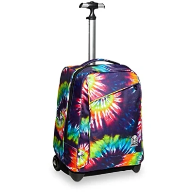 Abbildung von Invicta TROLLEY, 2 in 1, Schulranzen mit Rollen, Rucksack Trolleyfunktion für Kinder, ab 1. Klasse, Schule, Reisen, Mädchen&amp;Jungen, mehrfarbiges Muster, TIE&amp;DYE
