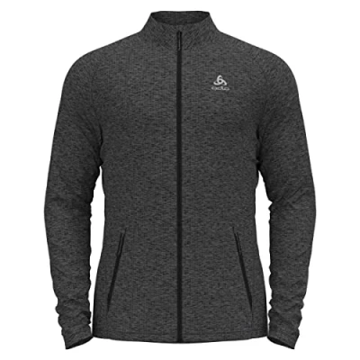 Abbildung von Odlo Herren Tencia Langarm Shirt Mit Reißverschluss, Dark Grey Melange, XXL EU