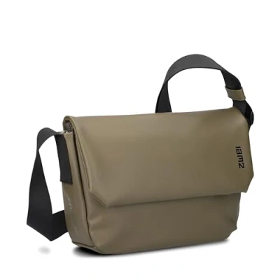Abbildung von Zwei Umhängetasche Cargo CA60 Messenger Bag 3 Liter hochwertiges Hydroflex Material praktisches Schlüsselband verstellbarer Gurt sportliche Crossbody für Damen Herren &amp; Teenager (olive)