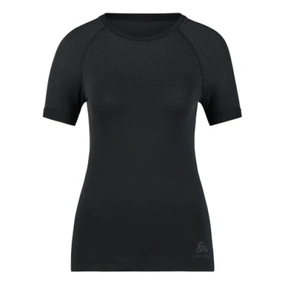 Abbildung von Odlo BL Top Crew Neck Performance Light Eco Laufshirt Damen Schwarz, Größe L