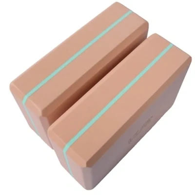 Abbildung von VLFit 2er Set Yoga Blöcke/Yogablock Wählen Sie Ihre Farbe und Größe (ROSA/BLAU)