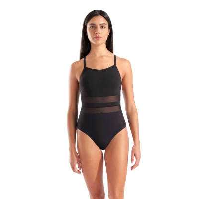 Abbildung von Arena Womens Equals Swimsuit BACK Badeanzug, Damen, Größe: 46, Black