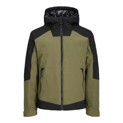 Abbildung von Jack &amp; Jones Übergangsjacke, Herren, Größe: Large, Olive night