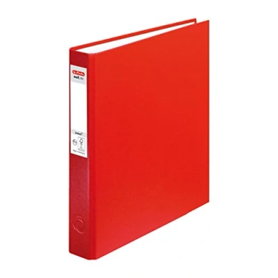 Abbildung von Herlitz Ringbuch maX.file pRotect A5, 1 Stück, 2 Ring Kombi Mechanik, 25 mm Füllhöhe, rot