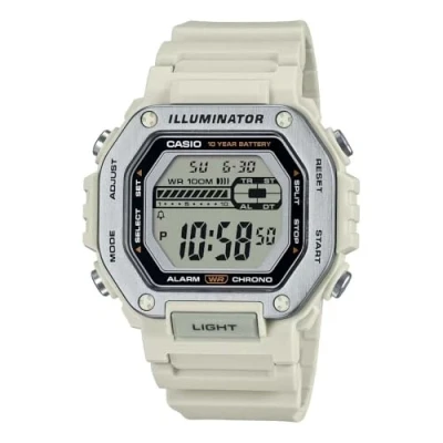 Abbildung von Casio MWD110 Digitaluhr, Herren, Größe: One Size, White