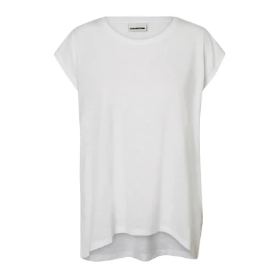 Abbildung von Noisy May Loose LONG Tshirt basic, Damen, Größe: Medium, Bright white