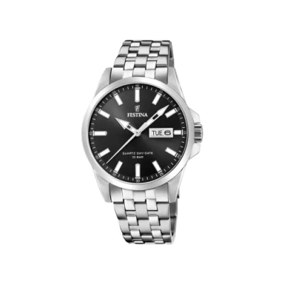 Abbildung von Festina Herren Analog Quarz Uhr mit Edelstahl Armband F20357/4