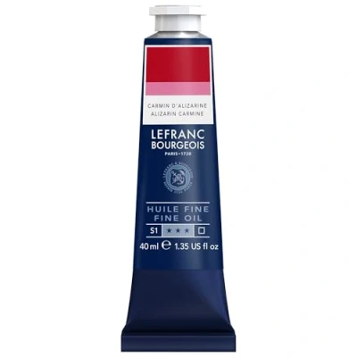 Abbildung von Lefranc Bourgeois 301765 Feine Ölfarbe in hervorragender Qualität,lichtecht mit gleichmäßige Konsistenz, 40ml Tube, ideal für Keilrahmen, Leinwand, Malkarton Kadmiumrot Dunkel Farbton