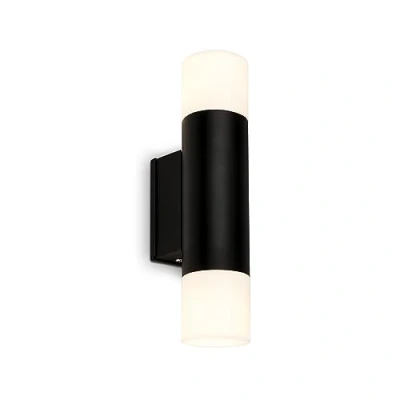 Abbildung von BRILONER LED Lampe Badezimmer Schwarz, 27,5 cm, IP44 Spritzwasserschutz, Warmweißes Licht, Wandlampe, Wandleuchte Innen, Spiegelleuchte Bad, Badlampe, Spiegellampe