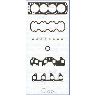 Abbildung von AJUSA 52091000 Dichtungssatz, Zylinderkopf mit Zylinderkopfdichtung, Ventilschaftabdichtung FIBERMAX OPEL: Vectra A Saloon, Kadett E CC