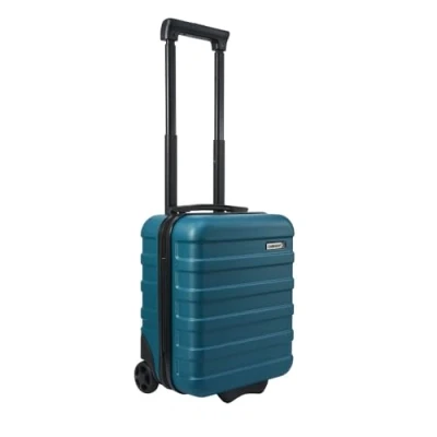 Abbildung von Cabin Max Anode 40x30x20 erweiterbar 40x30x25 cm Hardscalen Handgepäck Trolley Koffer für Untersitz, 24 l, Wizz Air, Eurowings (Endless Sea)