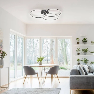 Abbildung von JUST LIGHT LED Deckenleuchte »IVANKA«, 3 flammig, Leuchtmittel Board wechselbar, stufenlos dimmbar (SimplyDim Funktion); zwei Ringe sind schwenkbar
