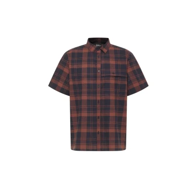 Abbildung von Jack Wolfskin Herren Great Plains Shirt Hemd, Check Dark Navy, XL EU