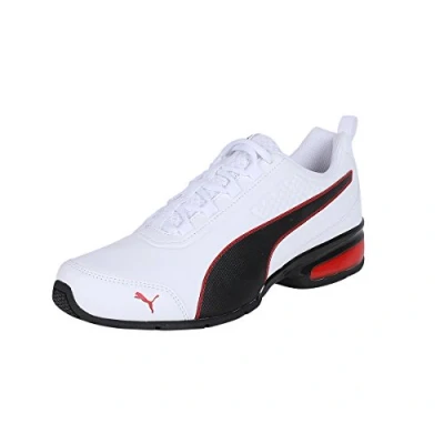 Abbildung von Puma Leader Trainingsschuh, Herren, Größe: 47, White/black/flame scarlet Schuhe