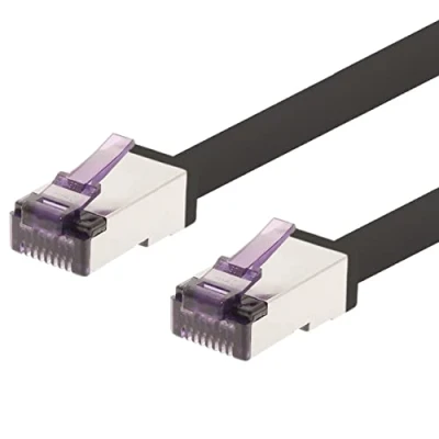 Abbildung von 1aTTack.de 5m CAT6a Superflex Ethernet Gigabit LAN Netwerkkabel RJ45 CAT6 A Patchkabel 10000 Mbit s SFTP PIMF 500 MHz kompatibel zu CAT5 schwarz 1 Stück