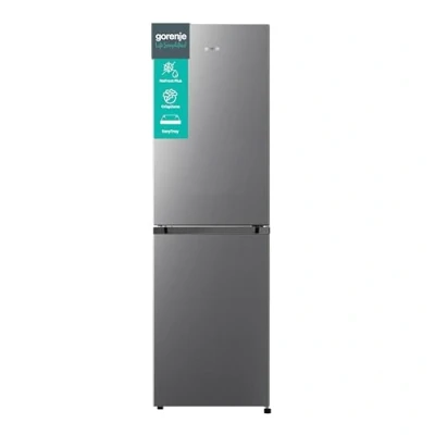 Abbildung von Gorenje NRK 418 ECS4 Kühl Gefrierkombination/ NoFrostPlus/ MultiFlow 360/ CrispZone/ 182,4 cm/ Kühlteil 171 l/ Gefrierteil 85 41 dB/ 226 kWh/ Jahr/ Edelstahl Look