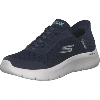 Abbildung von Skechers Performance FLEX Bungee Walkingschuh, Damen, Größe: 39.5, Navy textile white trim Textil/synthetik