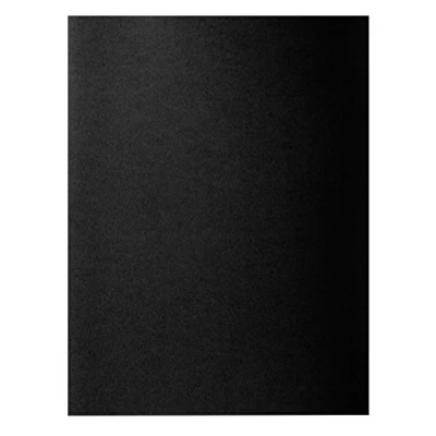 Abbildung von Exacompta Art. Nr. 210018E Packung mit 100 festen Dokumentenmappen Rock&#039;&#039;S 210 g/m² in leuchtenden Farben PEFC™ zertifizierte Mappen Maße 24 x 32 cm für DIN A4 Farbe schwarz