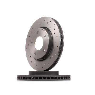 Abbildung von BREMBO 09.B647.1X Bremsscheibe 276 26 5 gelocht/innenbel. beschichtet hochgekohlt MITSUBISHI: Lancer 8 Limousine, 8, 7 Limousine