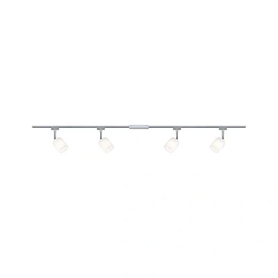 Abbildung von Paulmann Schienensystem Leuchten »URail Set G9 Blossom Satin Chrom matt max. 4x10W Schienensystem«, (1 tlg.),