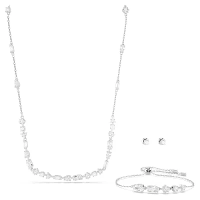 Abbildung von Swarovski Mesmera SET Ohrringe silvercoloured, Damen, Größe: One Size, Silver coloured