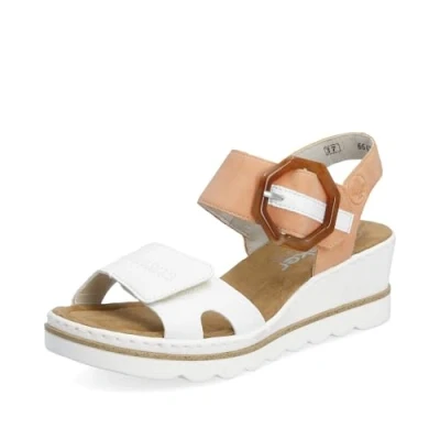 Abbildung von Rieker Plateausandalette, Damen, Größe: 41, Weiss Schuhe