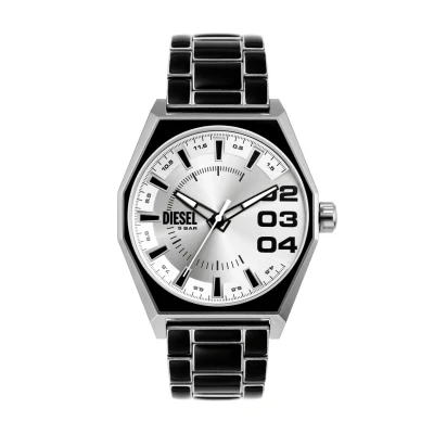 Abbildung von Diesel Herrenuhr Scraper Quarz /3 Zeigerwerk 43 mm Gehäusegröße mit Edelstahlarmband DZ2195
