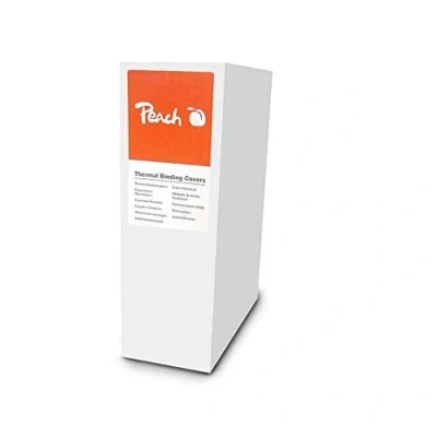 Abbildung von Peach PBT406 04 Thermobindemappe, A4, 40 Blätter, 80 g/m², 100 Stück, weiß