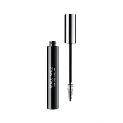 Abbildung von Malu Wilz Diva Eyes Mascara schwarz 12ml I Wimperntusche lange Wimpern für extra Volumen Vergrößert Augen optisch einen unwiderstehlichen Blick