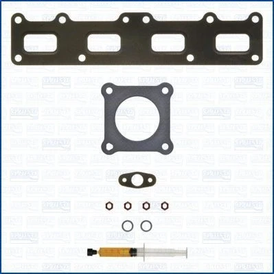 Abbildung von AJUSA JTC12164 Montagesatz, Lader with studs, syringe oil mit Dichtungen Montageanleitung