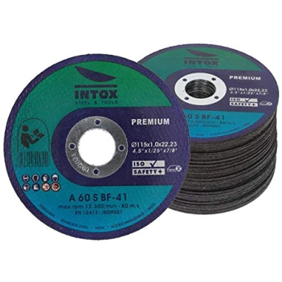 Abbildung von INTOX Trennscheiben 115mm x 1,0mm 50 Stück Inox Flexscheibe für Metall Stahl und Edelstahl