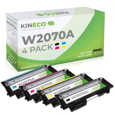 Abbildung von Kineco 117A Toner Set kompatibel für HP Color Laser MFP 179fwg 178nwg 150nw 179fnw 178nw 150a W2070A W2071A W2072A W2073A (Schwarz,Cyan,Magenta,Yellow)