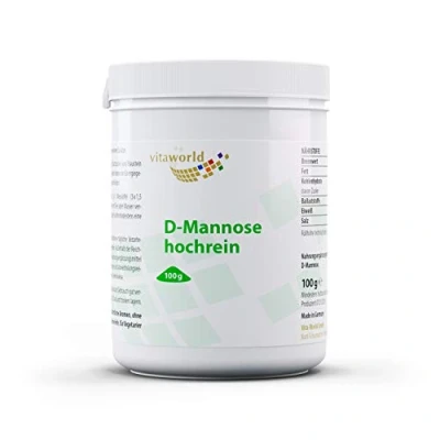 Abbildung von vitaworld D Mannose pur 100g, 100% Hochreine aus Mais ohne weitere Zusätze