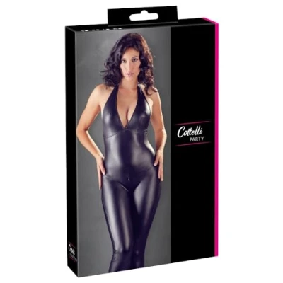 Abbildung von COTTELLI Overall Matt verführerischer Bodysuit, edler Look, tiefes Dekolleté und taillierter Schnitt, rückenfrei