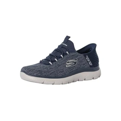 Abbildung von Skechers Herren Summits Key Pace Sneakers, Marineblaues Netzgewebe, 45.5 EU