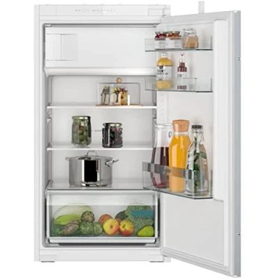 Abbildung von SIEMENS KI32LNSE0 Einbau Kühlschrank iQ100, integrierbarer Kühlautomat mit Gefrierfach 102x56 cm, 132L Kühlen, 15L Gefrieren, freshBox, LED Beleuchtung, superCooling, autoAirflow.