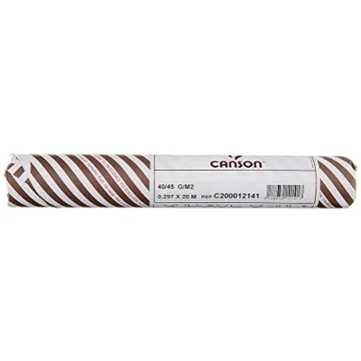Abbildung von CANSON Pauspapier, glattes, satiniertes Transparentpapier, 40 g/m², Rolle, 0,297 x 20 m, Transparent